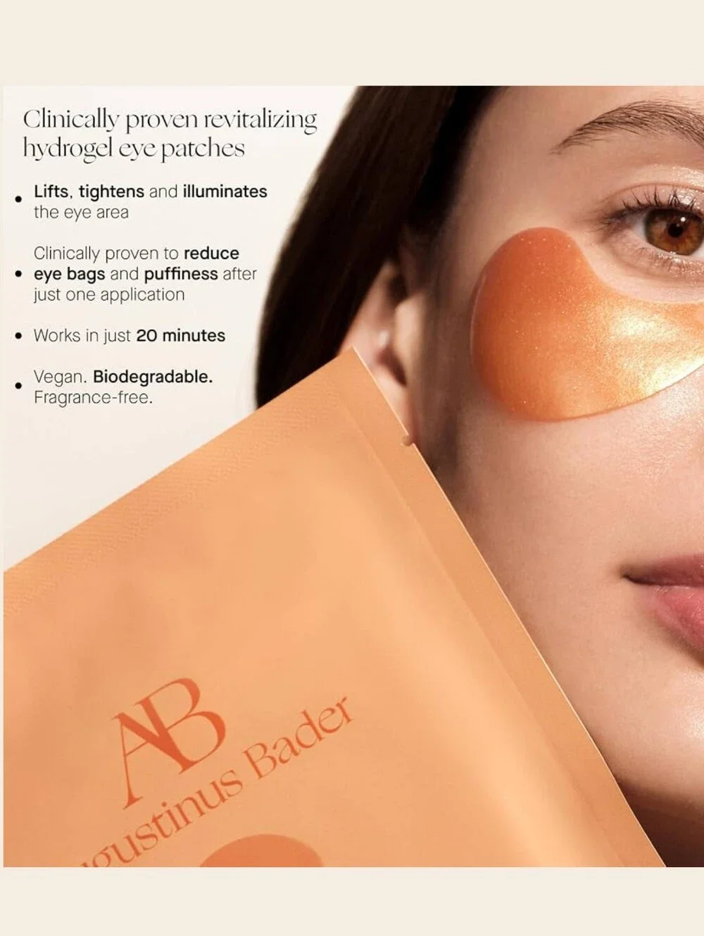 Augustinus Bader Gold Under-Eye Patches Brightness Puffiness Wrinkle Reduction